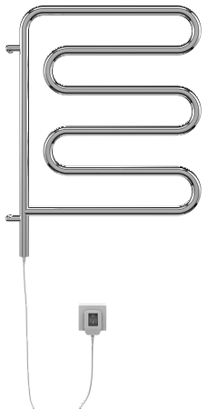 Электро 25 Ш-обр 450х570 поворотный Полотенцесушитель  TERMINUS Волгоград - фото 2